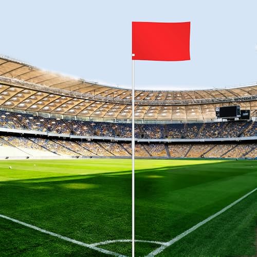 12 Pack Soccer Corner Flags-67" Fiberglass Field Corner Flag Set with Bag