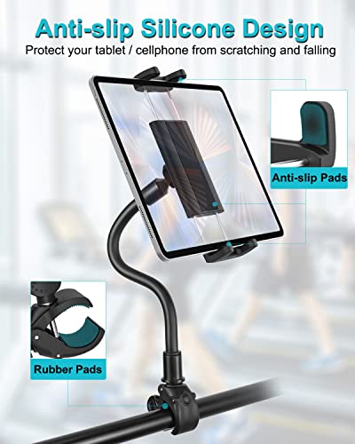Gooseneck Indoor Cycling Tablet Mount, Treadmill Tablet Holder