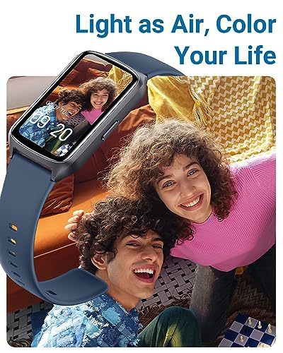 Amzhero Health Fitness Tracker with 24/7 Heart Rate, Blood Oxygen, Blood Pressure, Sleep Tracker, 5ATM Waterproof Activity Trackers with Step Tracker, Pedometer (S & L Bands Included) - color: Blue