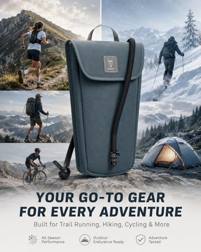 UTOBEST Dual-Layer Insulated Hydration Bladder Bag with Interior Buckle - size: 2 Liter