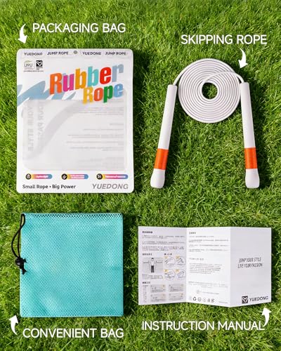 YUEDONG Ergonomic Jump Rope with Non-Slip Handle for Adults - color: Blue-White, size: 4MM
