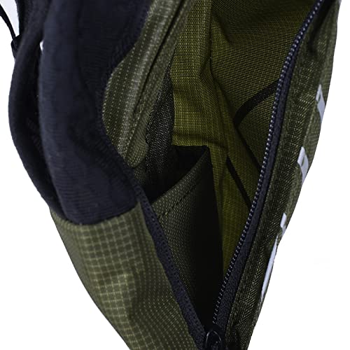 AONIJIE Quick Grip Handheld Water Bottle for Running, Hand Strap Hydration Pack with 500ml Handheld Soft Flask Water Bottle (Olive Green) - color: Olive Green