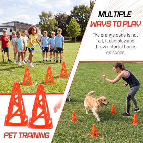 Tuanse Training Cones for Soccer Agility Drills - color: Orange