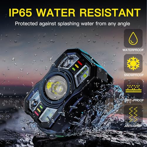 KunHe 40 Pack Headlamp Flashlight Head Lamps led Rechargeable Headlight Motion Sensor Head Lamp 10 Mode for Outdoor Camping Gear Hiking Fishing Running Cycling Headlight Emergency Lights for Home - size: 40 PACK