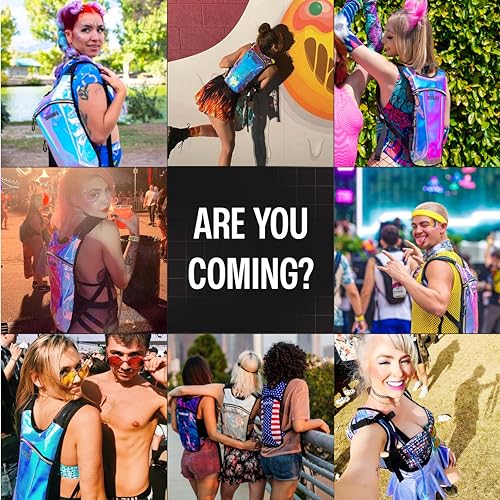 Sojourner Rave Hydration Pack - Hydration Backpack - Hydropack with 2L Bladder - Water Backpack for Festivals, Hiking, Running, Biking and More - color: Black Solid