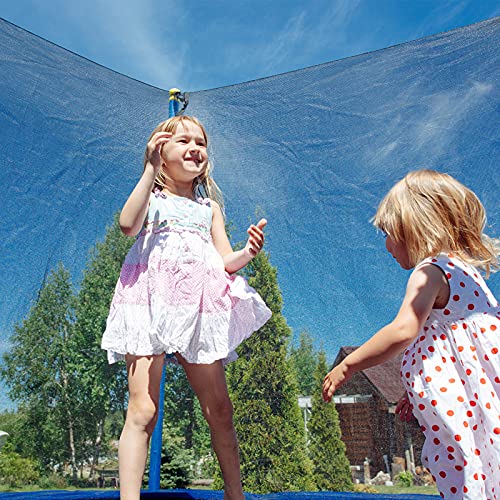 SPORTYOUTH Replacement Trampoline Net Fit Round Trampoline Straight Pole - size: 12 feet - 6 Poles