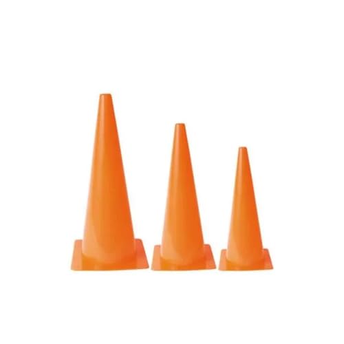 Palos Sports - High Visibility, Orange Molded Plastic Cones, Lightweight and Easy to Stack, for Markers and Activities, School Equipment - size: 12 Inches (Single)