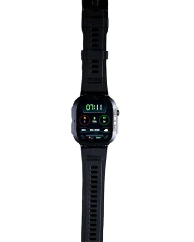 Luxium Stinger Rugged Smart Watch for Men, Bluetooth Calling, 25-Day Battery Life, IP69K Water Resistant, Fitness Tracker with Heart Rate & Sleep Monitor, Compatible with iPhone & Android