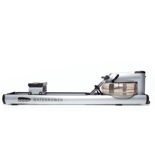 WaterRower M1 Rowing Machine with S4 BLE Monitor | USA Made Water Rower | Original Handcrafted Erg Row Machine for Home Use & Gym - size: Lo Rise