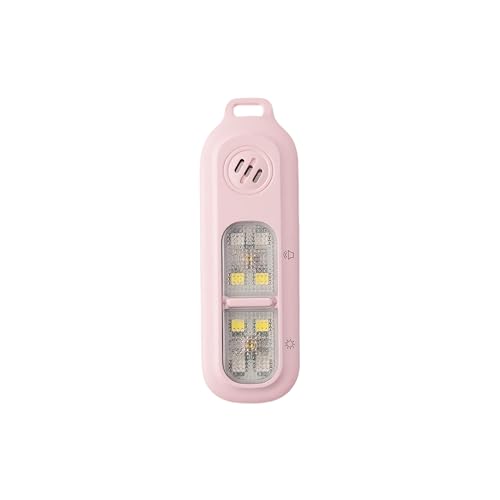 130DB Rechargeable Personal Alarm | One-Button Alarm | 4 Flash Light Modes | Equipped with a Back Clip | Free Keychain Included | Ideal for Women, Kids and the Elderl（Pink） - color: Pink