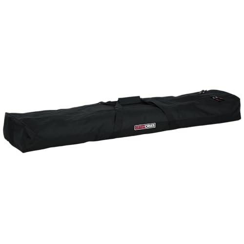 Gator Cases Dual Compartment Stand Carry Bag with 50" Interior; Holds Speaker, Microphone or Lighting Stands (GPA-SPKSTDBG-50DLX) - size: 50" Long - Dual Compartment