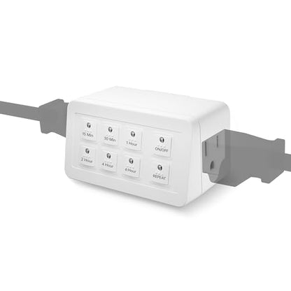 BN-LINK Indoor Countdown Timer with Repeat Function, 2-Outlets, 3-Prong - style: 2 Outlets Countdown Timer