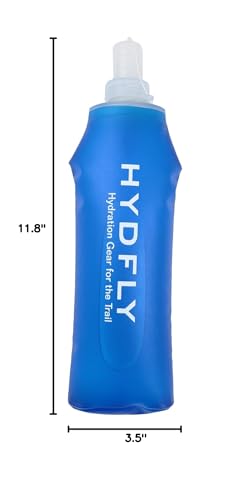 Collapsible Water Bottle, BPA-Free Collapsible Soft Flask Foldable Water Bottle for Running Hiking Cycling Climbing Travel (500ML)