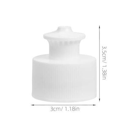 NOLITOY Water Bottle Caps 20 Pcs 28/410 Push Pull White Replacement Lid Safe Polymer Sport Gym Hike Run Workout Drink Canteen Leak Proof Seal Cycling Accessory Flask Cover