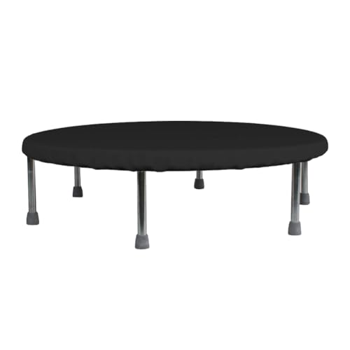 Trampoline Cover Mini Trampoline Cover Waterproof protective cover for Trampoline Indoor Outdoor Garden Rebounder (Not Spring Cover) (Black, 48"Dia x 4.3"H) - size: 48"Dia x 4.3"H