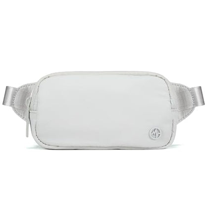 Pander Mini Belt Bag – Ultra Compact, Fits 6.7” Phone, Lipstick, Earbuds, Essentials, Small Crossbody Waist Purse, Pale Grey - color: Pale Grey