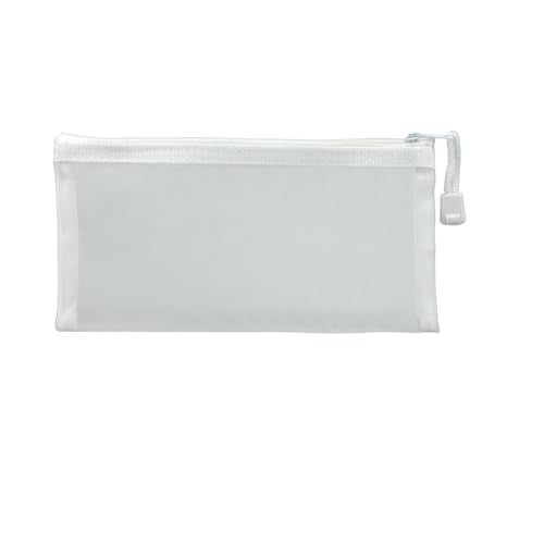 1 Piece Mesh Pouch, Zipper Small Nylon Travel, Mini Zipper Pouch, Mesh Makeup Bag for Daily, Purse Organizer Insert, to Keep Small Ltems, Home Organizing (White, 3.93 x 7.87 inch) - color: White, size: 3.93 x 7.87 inch
