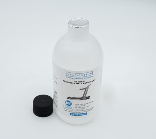 Silicone Treadmill Belt Lubricant, NSF H1 Grade,13-inch Application Tubes, Pure Silicone Oil, Non-Toxic & Odorless, High-Temperature Resistant, Easy to Use for All Brands (8.4 oz/248 ml) - size: 8.4 oz/248 ml