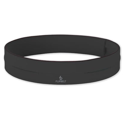 FlipBelt Classic Running Belt, Phone Holder for Running, Money Belt Pouch - color: Carbon, size: Medium