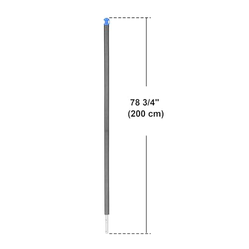 AW Universal Trampoline Replacement Enclosure Poles Accessories with Clamp - size: 78" , 6 Pole