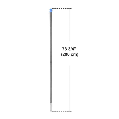 AW Universal Trampoline Replacement Enclosure Poles Accessories with Clamp - size: 78" , 6 Pole