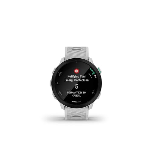 Garmin Forerunner 55, GPS Running Watch with Daily Suggested Workouts, Up to 2 Weeks of Battery Life, White - color: White