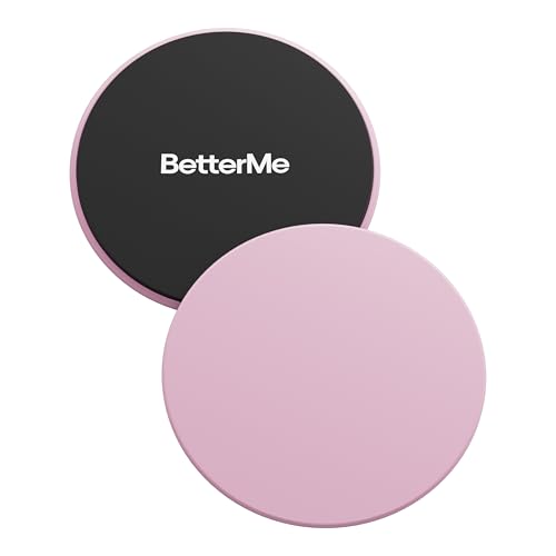 BetterMe Pilates Sliders – Dual-Sided Exercise Sliders for Core Training – Compact Workout Gliders for Home Fitness, Abs & Full Body Workouts - color: Raspberry Pink
