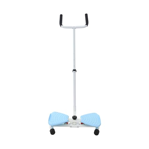 Waist Twister Board - Home Gym Exercise Equipment for Core Workout & Waistline Slimming - 3-Level Adjustable Ab Toner with Pull Cords for Women/Men, 330lbs Capacity - color: Blue
