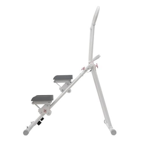 Stair Stepper Vertical Climber Machine with LCD Screen Compact Folding Cardio Exercise Climber Stair Climber for Living Rooms, Home Gyms, Apartments Foldable Design 300 lbs Capacity - color: White