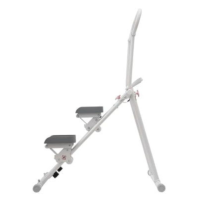 Stair Stepper Vertical Climber Machine with LCD Screen Compact Folding Cardio Exercise Climber Stair Climber for Living Rooms, Home Gyms, Apartments Foldable Design 300 lbs Capacity - color: White