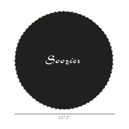 Soozier Trampoline Replacement Mat Fits 12' 72 V Hooks - color: Black
