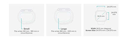 Fitbit Versa Smart Watch, Gray/Silver Aluminium, One Size (S & L Bands Included)