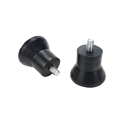4 Pcs 2-3/8 Inch Height Rubber Furniture Legs Heavy-Duty Anti-Slip Rising Feet Replacement for Sofa Table Chair Cabinet with M12 x 20mm Screw - size: 2-3/8in-Height /M12 Bolt
