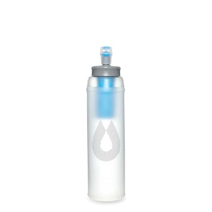 HydraPak UltraFlask+ Filtered, Compressible Soft Flask (500ml, Clear)