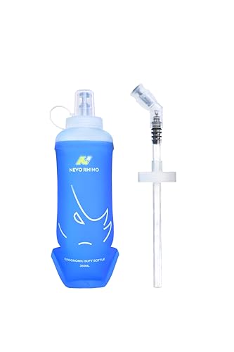 N NEVO RHINO 350ml/500ml TPU Soft Flask with Straw for Running - size: 11.8 Ounces