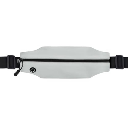 Running Belt Fanny Pack Men and Women Slim Running Bag Money Belt - color: Light Grayish