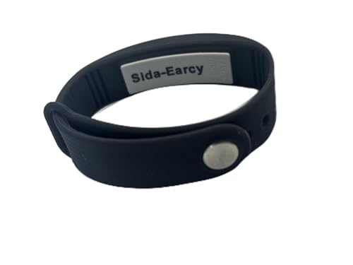 Vibrating Alarm Reminder Watch, Silent Alarm Wristband up to 15 Personal Alarms or Pill Reminders per Day - color: Black