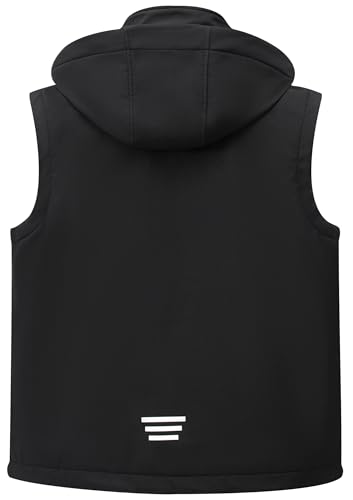 GGleaf Men's Softshell Vest Windproof Lightweight Golf - color: Black, size: Medium