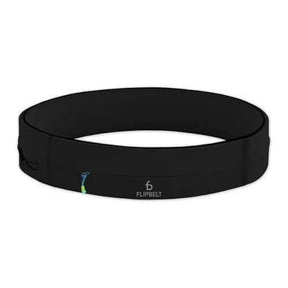 FlipBelt Zipper Running Belt, Waist Pack for Fitness and Running, US Company - color: Black, size: Medium