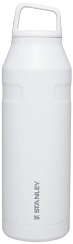 Stanley IceFlow Cap and Carry Water Bottle | Wide Mouth Twist Lid | Lightweight & Leakproof for Travel & Sports | Insulated Stainless Steel | BPA-Free - color: Polar, style: 50 Oz