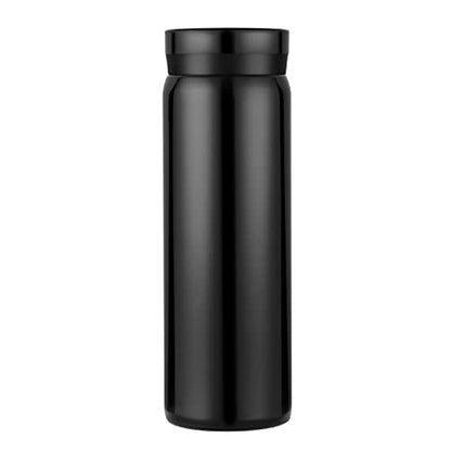 10oz Mini Water Bottle Stainless Steel Thermos Small Flask - Insulated Vacuum, Leak Proof, Keeps Drinks Hot/Cold - Ideal for Coffee, Tea, Water - Black - color: Black, size: 9.5 Ounces