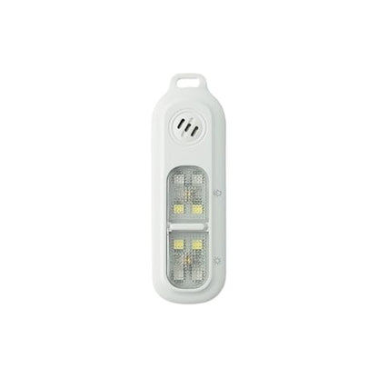 130DB Rechargeable Personal Alarm | One-Button Alarm | 4 Flash Light Modes | Equipped with a Back Clip | Free Keychain Included | Ideal for Women, Kids and the Elderl（White） - color: White