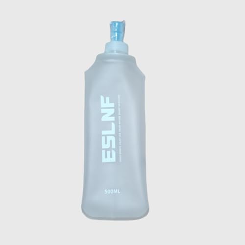 Soft Flask TPU Collapsible Water Bottle Sport for Hydration Pack, Running Vest, Leak-Proof Folding Water Bottle for Hiking Cycling Climbing