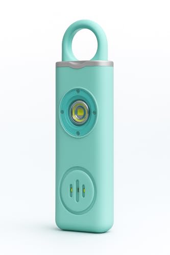 Fasinating Personal Safety Alarm Keychain, 130dB Siren with SOS Strobe Light, USB Rechargeable, Low Battery Alert, 2 Activation Modes Designed for: Women, Elders, Children, & Much More. (Blue)