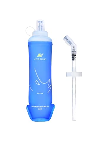 N NEVO RHINO 350ml/500ml TPU Soft Flask with Straw for Running - size: 16.9 Ounces