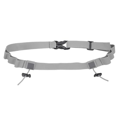 Bib Belt, Race Belt Triathlon Running Number Holder Elastic Comfortable with 6 Gel Loops, Sport Race Bib Holder 1Pcs, Light Gray for Runners/Marathon/Cycling - color: Light Gray