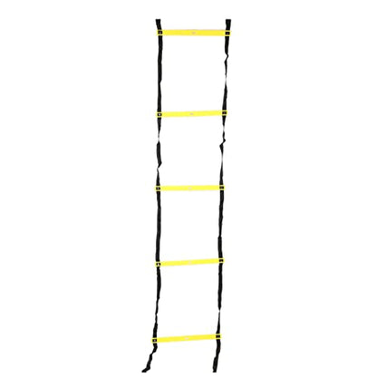 Gonetre Competitive Sports Ladder Football Speed Rope for Training 6M 12RungYellow Athletic Supplies (Yellow)