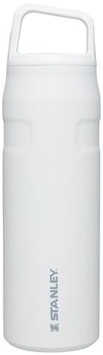 Stanley IceFlow Cap and Carry Water Bottle | Wide Mouth Twist Lid | Lightweight & Leakproof for Travel & Sports | Insulated Stainless Steel | BPA-Free - color: Polar, style: 24 Oz