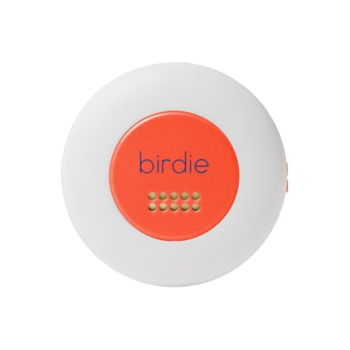 She's Birdie - The Original Personal Safety Alarm Disc for Bikes, Hikes, and Late Nights - Loud Siren, LED Light for Extra Visibility, Rechargeable, Handsfree, Lightweight, Water Resistant (Coral) - color: Coral