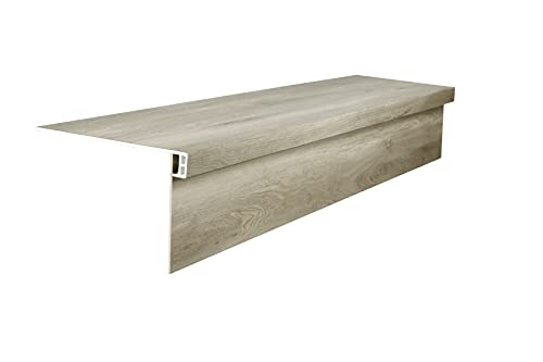 Lucida MaxCore Stair Tread Riser 7.31x48in 28mil 6mm Click Lock LVP - color: Jasper